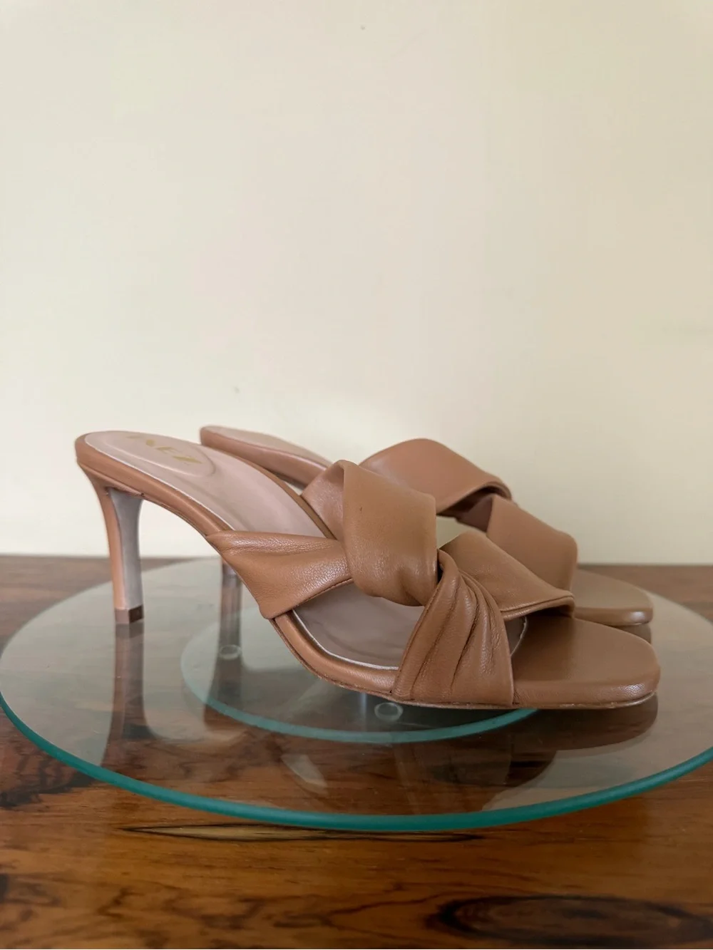 Inez Isa Heel slides in Cognac Nappa size 7 M